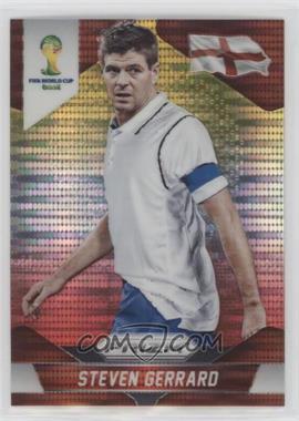 2014 Panini Prizm World Cup - [Base] - Yellow & Red Pulsar Prizm #139 - Steven Gerrard