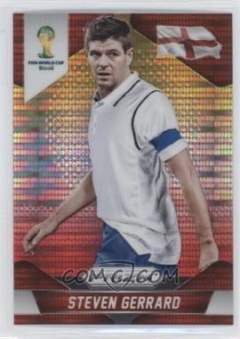 2014 Panini Prizm World Cup - [Base] - Yellow & Red Pulsar Prizm #139 - Steven Gerrard