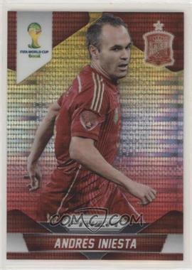 2014 Panini Prizm World Cup - [Base] - Yellow & Red Pulsar Prizm #177 - Andres Iniesta