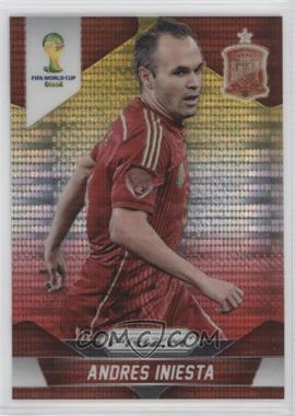 2014 Panini Prizm World Cup - [Base] - Yellow & Red Pulsar Prizm #177 - Andres Iniesta