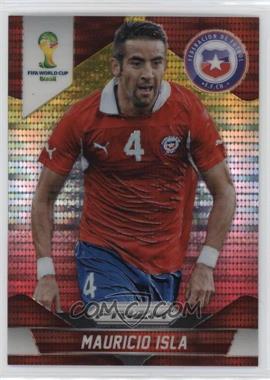 2014 Panini Prizm World Cup - [Base] - Yellow & Red Pulsar Prizm #42 - Mauricio Isla