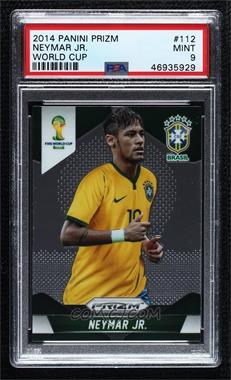 2014 Panini Prizm World Cup - [Base] #112 - Neymar Jr. [PSA 9 MINT]