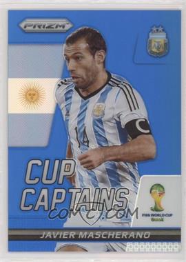 2014 Panini Prizm World Cup - Cup Captains - Blue Prizm #16 - Javier Mascherano /199