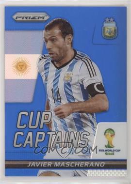 2014 Panini Prizm World Cup - Cup Captains - Blue Prizm #16 - Javier Mascherano /199