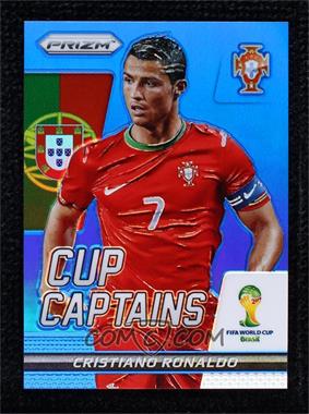 2014 Panini Prizm World Cup - Cup Captains - Blue Prizm #5 - Cristiano Ronaldo /199