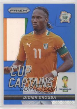 2014 Panini Prizm World Cup - Cup Captains - Blue Prizm #7 - Didier Drogba /199