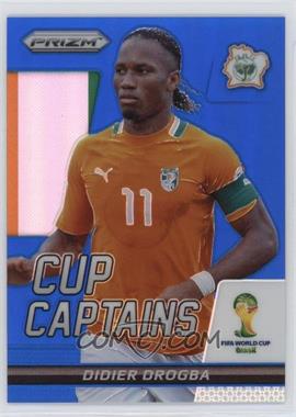 2014 Panini Prizm World Cup - Cup Captains - Blue Prizm #7 - Didier Drogba /199 [EX to NM]