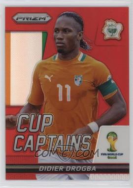 2014 Panini Prizm World Cup - Cup Captains - Red Prizm #7 - Didier Drogba /149