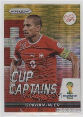 2014 Panini Prizm World Cup - Cup Captains - Yellow & Red Pulsar Prizm #12 - Gökhan Inler