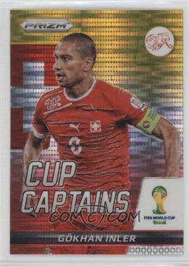 2014 Panini Prizm World Cup - Cup Captains - Yellow & Red Pulsar Prizm #12 - Gökhan Inler