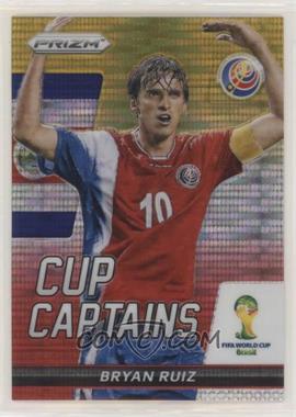 2014 Panini Prizm World Cup - Cup Captains - Yellow & Red Pulsar Prizm #3 - Bryan Ruiz