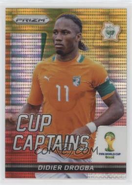 2014 Panini Prizm World Cup - Cup Captains - Yellow & Red Pulsar Prizm #7 - Didier Drogba