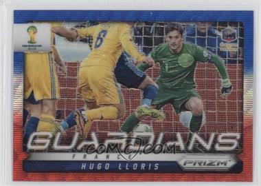 2014 Panini Prizm World Cup - Guardians - Blue & Red Wave Prizm #11 - Hugo Lloris