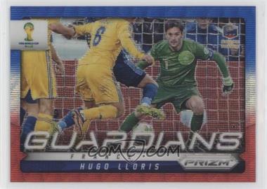 2014 Panini Prizm World Cup - Guardians - Blue & Red Wave Prizm #11 - Hugo Lloris