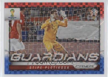 2014 Panini Prizm World Cup - Guardians - Red White & Blue Power Plaid Prizm #14 - Stipe Pletikosa