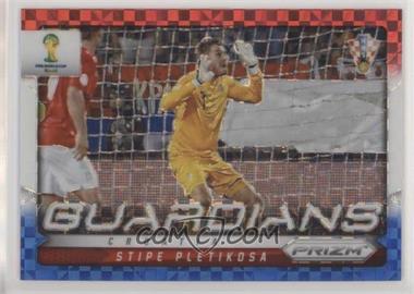 2014 Panini Prizm World Cup - Guardians - Red White & Blue Power Plaid Prizm #14 - Stipe Pletikosa