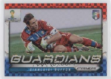 2014 Panini Prizm World Cup - Guardians - Red White & Blue Power Plaid Prizm #15 - Gianluigi Buffon