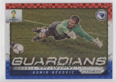 2014 Panini Prizm World Cup - Guardians - Red White & Blue Power Plaid Prizm #4 - Asmir Begovic