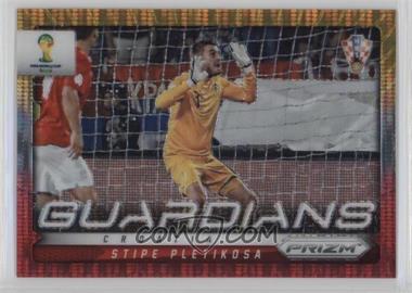 2014 Panini Prizm World Cup - Guardians - Yellow & Red Pulsar Prizm #14 - Stipe Pletikosa