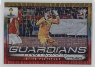 2014 Panini Prizm World Cup - Guardians - Yellow & Red Pulsar Prizm #14 - Stipe Pletikosa