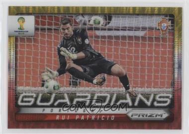 2014 Panini Prizm World Cup - Guardians - Yellow & Red Pulsar Prizm #19 - Rui Patricio