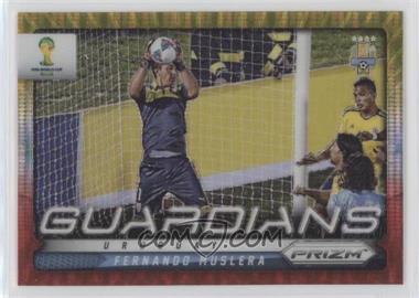 2014 Panini Prizm World Cup - Guardians - Yellow & Red Pulsar Prizm #23 - Fernando Muslera