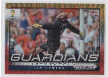 2014 Panini Prizm World Cup - Guardians - Yellow & Red Pulsar Prizm #24 - Tim Howard