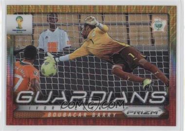 2014 Panini Prizm World Cup - Guardians - Yellow & Red Pulsar Prizm #9 - Boubacar Barry