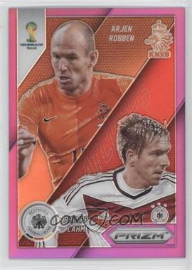 2014 Panini Prizm World Cup - Matchups - Purple Prizm #21 - Philipp Lahm vs Arjen Robben /99