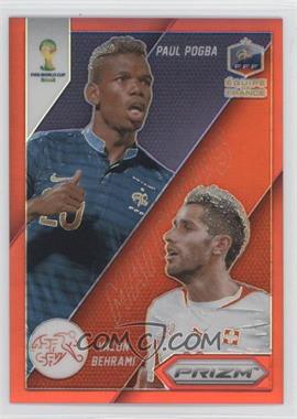 2014 Panini Prizm World Cup - Matchups - Red Prizm #10 - Valon Behrami vs Paul Pogba /149