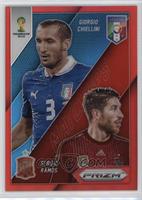 Sergio Ramos vs Giorgio Chiellini #/149