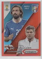 Steven Gerrard vs Andrea Pirlo #/149