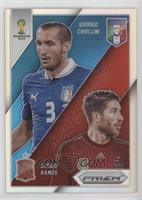 Sergio Ramos vs Giorgio Chiellini [EX to NM]