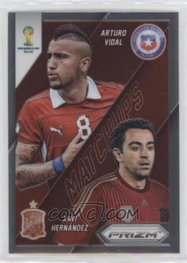 2014 Panini Prizm World Cup - Matchups #3 - Xavi Hernandez vs Arturo Vidal