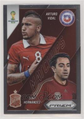 2014 Panini Prizm World Cup - Matchups #3 - Xavi Hernandez vs Arturo Vidal