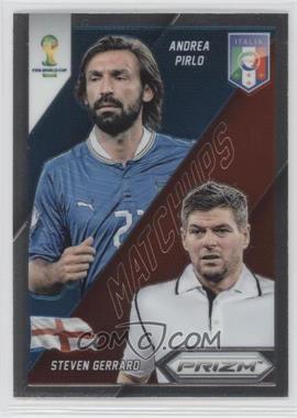 2014 Panini Prizm World Cup - Matchups #8 - Steven Gerrard vs Andrea Pirlo