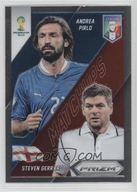 2014 Panini Prizm World Cup - Matchups #8 - Steven Gerrard vs Andrea Pirlo