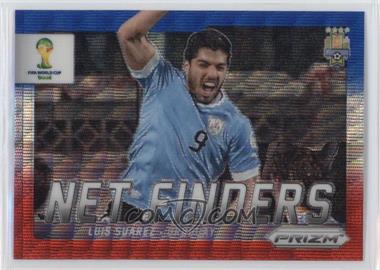 2014 Panini Prizm World Cup - Net Finders - Blue & Red Wave Prizm #24 - Luis Suarez