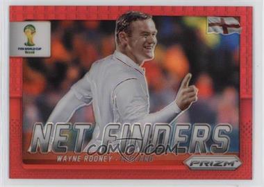 2014 Panini Prizm World Cup - Net Finders - Red Prizm #9 - Wayne Rooney /149