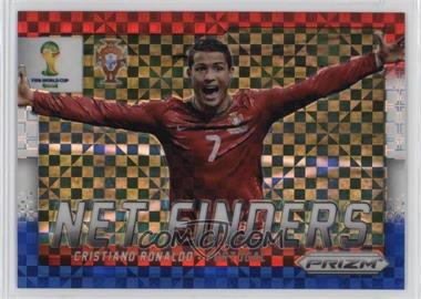 2014 Panini Prizm World Cup - Net Finders - Red White & Blue Power Plaid Prizm #20 - Cristiano Ronaldo