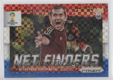 2014 Panini Prizm World Cup - Net Finders - Red White & Blue Power Plaid Prizm #21 - Aleksandr Kerzhakov