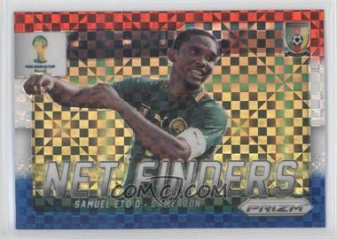 2014 Panini Prizm World Cup - Net Finders - Red White & Blue Power Plaid Prizm #6 - Samuel Eto'o