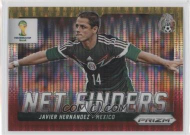 2014 Panini Prizm World Cup - Net Finders - Yellow & Red Pulsar Prizm #19 - Javier Hernandez