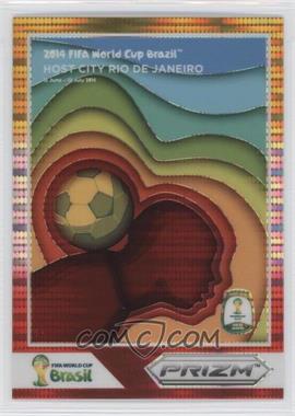 2014 Panini Prizm World Cup - Posters - Yellow & Red Pulsar Prizm #10 - Rio de Janeiro