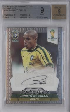 2014 Panini Prizm World Cup - Signatures #S-RC - Roberto Carlos [BGS 9 MINT]