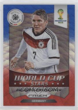 2014 Panini Prizm World Cup - Stars - Blue & Red Blue Wave Prizm #16 - Bastian Schweinsteiger