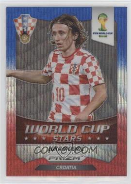 2014 Panini Prizm World Cup - Stars - Blue & Red Blue Wave Prizm #23 - Luka Modric