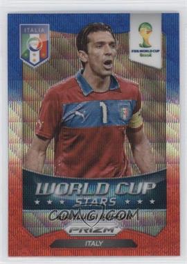 2014 Panini Prizm World Cup - Stars - Blue & Red Blue Wave Prizm #25 - Gianluigi Buffon