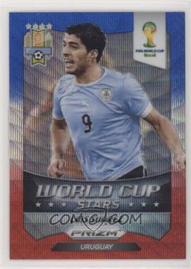 2014 Panini Prizm World Cup - Stars - Blue & Red Blue Wave Prizm #37 - Luis Suarez