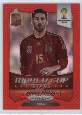 2014 Panini Prizm World Cup - Stars - Red Prizm #34 - Sergio Ramos /149